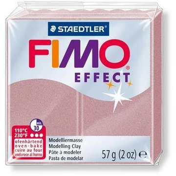 Gyurma, 57 g, égethető, FIMO "Effect", rózsaszín gyöngyház