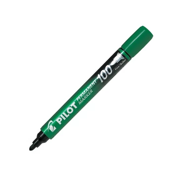 Alkoholos marker, 1-4,5 mm, kúpos, PILOT "Permanent Marker 100", zöld