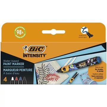 Dekormarker készlet, 1,5 - 2,3 mm, BIC, 4 különböző élénk szín