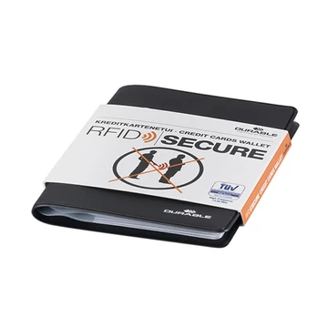 Bankkártyatartó, 8 db-os, RFID védelemmel, DURABLE, fekete