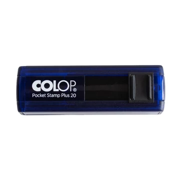 Bélyegző Printer Colop Pocket Stamp 20 kék átlátszó ház kék párna