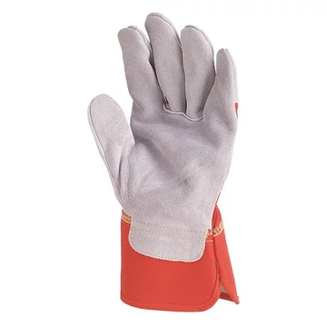 Bőrkesztyű COVERGUARD vászon piros 9-es