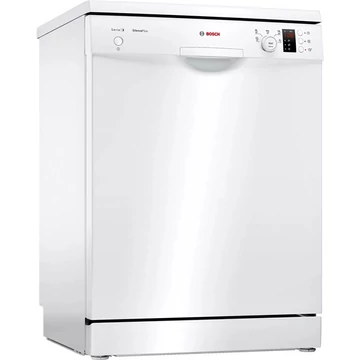Bosch SMS25AW05E fehér, programok száma: 5, szabadonálló, 12 terítékes mosogatógép