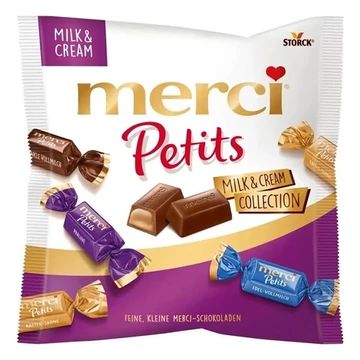Csokoládé MERCI Petits desszert milk&amp;cream 125 g