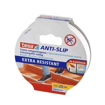 Csúszásgátló szalag, 25 mm x 5 m, TESA "Anti-slip", átlátszó