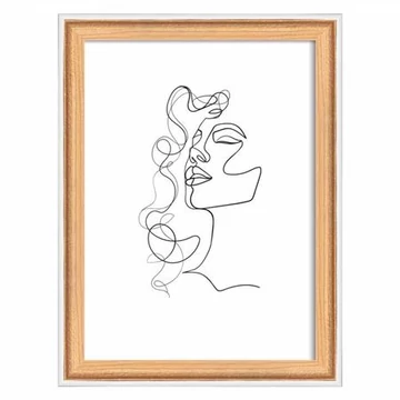 Képkeret, fa, 13x18 cm, "Silhouette", bükkfa