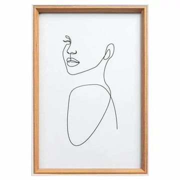 Képkeret, fa, 20x30 cm, "Silhouette", bükkfa