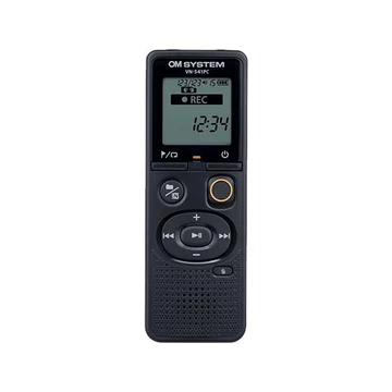 Diktafon, digitális, 4 GB memória, OM SYSTEM "VN-541PC", fekete