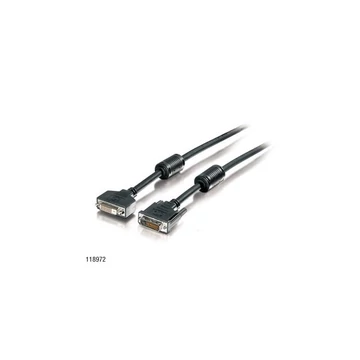 DVI-D Dual Link hosszabbító kábel, 3 m, EQUIP