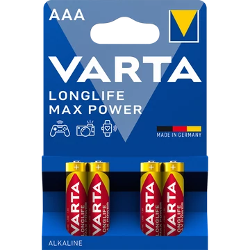 Elem, AAA mikro, 4 db, VARTA "Longlife Max Power"