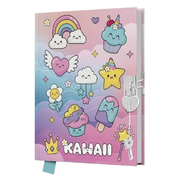 Emlékkönyv JUNIOR Kawaii lakattal