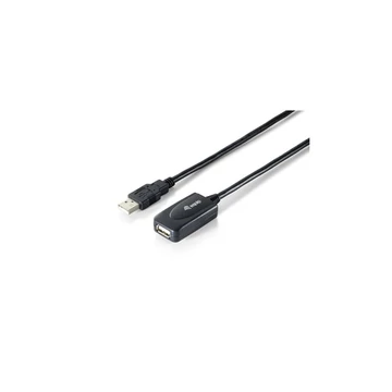 USB 2.0 hosszabbító kábel, aktív, 5 m, EQUIP