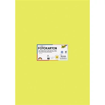 Dekorkarton, 2 oldalas, 50x70 cm, 300 g, 10 lap, FOLIA, lime