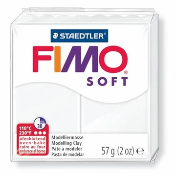 Gyurma, 57 g, égethető, FIMO "Soft", fehér