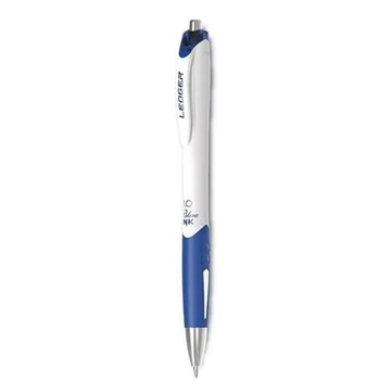 Golyóstoll, 0,5mm, nyomógombos, FLEXOFFICE "Ledger", kék
