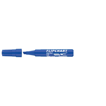 Flipchart marker, 1-4 mm, vágott, ICO "Artip 12", kék