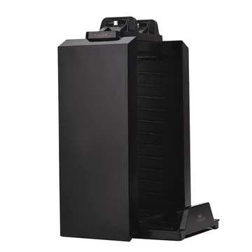 FroggieX Charge &amp; Disc Tower PS4 dual töltőállomás + lemez tartó állvány