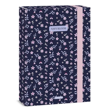 Füzetbox ARS UNA A/4 Navy Bloom