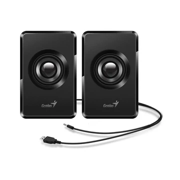 Hangszóró, 2.0, 3W, USB táp, GENIUS "SP-U125", fekete