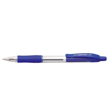 Golyóstoll, 0,7 mm, nyomógombos, PENAC "CCH-3", kék