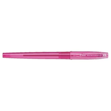 Golyóstoll, 0,22 mm, kupakos, PILOT "Super Grip G", rózsaszín