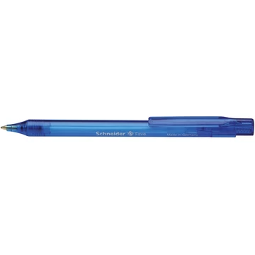 Golyóstoll, 0,5mm, nyomógombos, SCHNEIDER "Fave", kék,