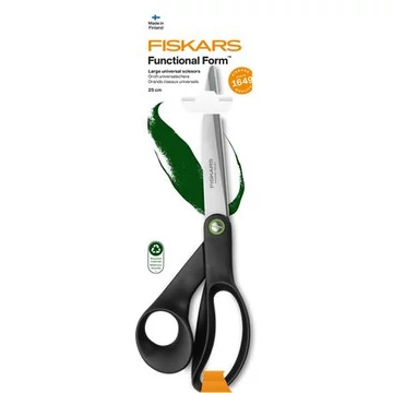 Olló, általános, 25 cm, FISKARS "Functional Form Renew", fekete