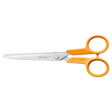Olló, papírvágó, 17 cm, FISKARS "Classic" narancssárga