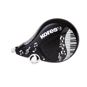 Hibajavító roller, 4,2 mm x 8 m, KORES "Scooter Black&amp;White", vegyes