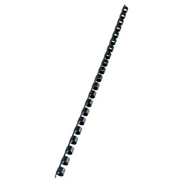 Spirál, műanyag, 10mm, 41-55lap, VICTORIA, fekete, 100db/doboz