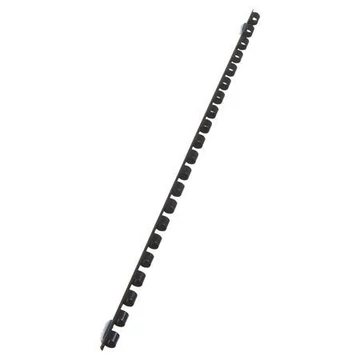 Spirál, műanyag, 6mm, 10-20lap, VICTORIA, fekete, 100db/doboz