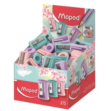Hegyező display, egylyukú, MAPED "Vivo", vegyes pasztell színek, 75db/disp