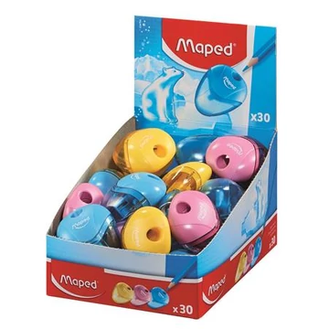 Hegyező display, egylyukú, tartályos, MAPED "I-Gloo", vegyes színek, 30db/disp