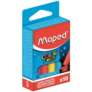 Táblakréta, MAPED, színes, 10db/készlet