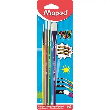 Ecsetkészlet, no. 4-10-14-14, MAPED "Color`Peps", 4db/bliszt