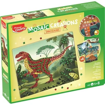 Mozaikos képkészítő, dinoszaurusz, MAPED CREATIV "Mosaic Creations"