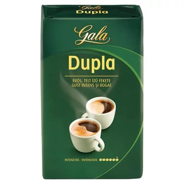 Kávé, pörkölt, őrölt, 250 g, GALA "Dupla"