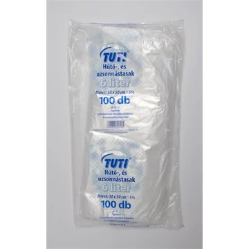 Hűtő-és uzsonnástasak, 6 l, "Tuti", 100db/cs