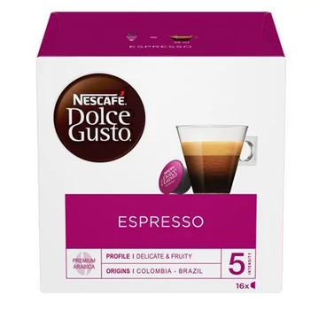 Kávékapszula, 16 x 5,5 g, NESCAFÉ "Dolce Gusto Espresso"