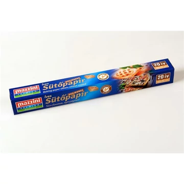 Sütőpapír MAZZINI Premium szilikonos 38x42cm 20 ív/tekercs