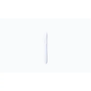 Kés, műanyag, többször használatos, 18,5 cm, 50 db "Venus", fehér