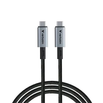 USB kábel, USB-C - USB-C, 1,2 m, 240W, VERBATIM, fekete