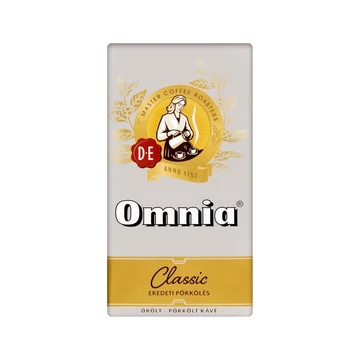 Kávé, pörkölt, őrölt, vákuumos csomagolásban, 250 g, DOUWE EGBERTS "Omnia"