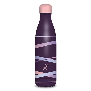 Kulacs duplafalú ARS UNA fém 500 ml Ribbon lila