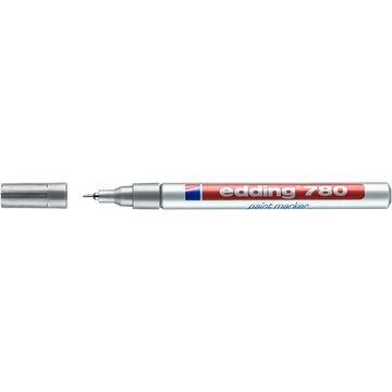 Lakkmarker, 0,8 mm, EDDING "780", ezüst