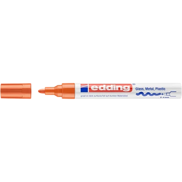 Lakkmarker, 2-4 mm, EDDING "750", narancssárga