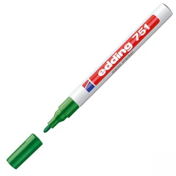 Lakkmarker, 1-2 mm, EDDING "751", zöld