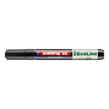 Lakkmarker, 2-3 mm, EDDING "50", fekete