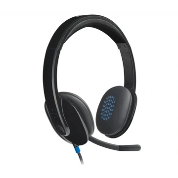 Fejhallgató, mikrofonnal, USB csatlakozás, LOGITECH "H540"