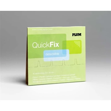 Sebtapasz utántöltő "Quick Fix", 45 darabos, kék, fémszálas, PLUM